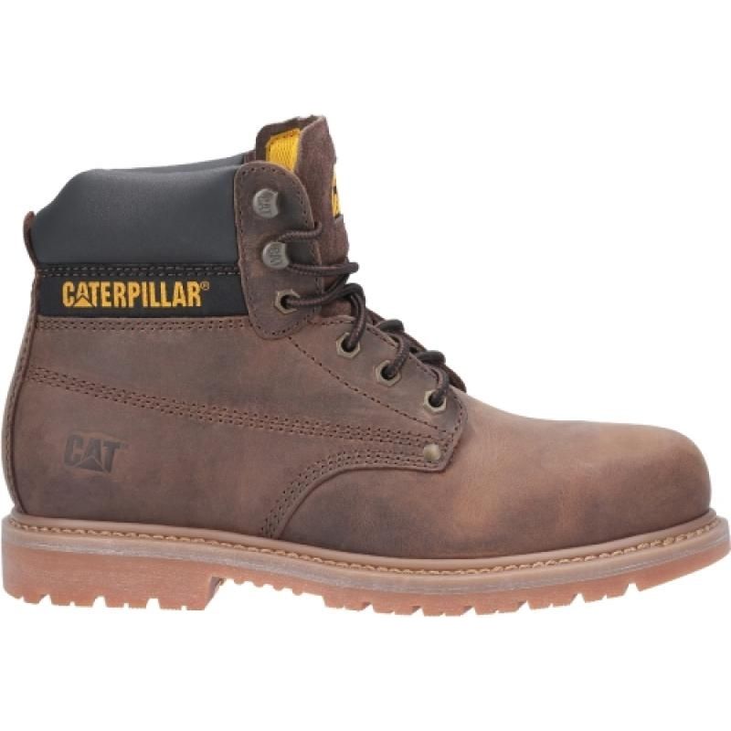 Caterpillar – Bottes de sécurité S3 HRO SRA – Tige cuir nubuck résistant à l'eau – Embout acier – Semelle antiperforation – Pointure 43 - Image 6