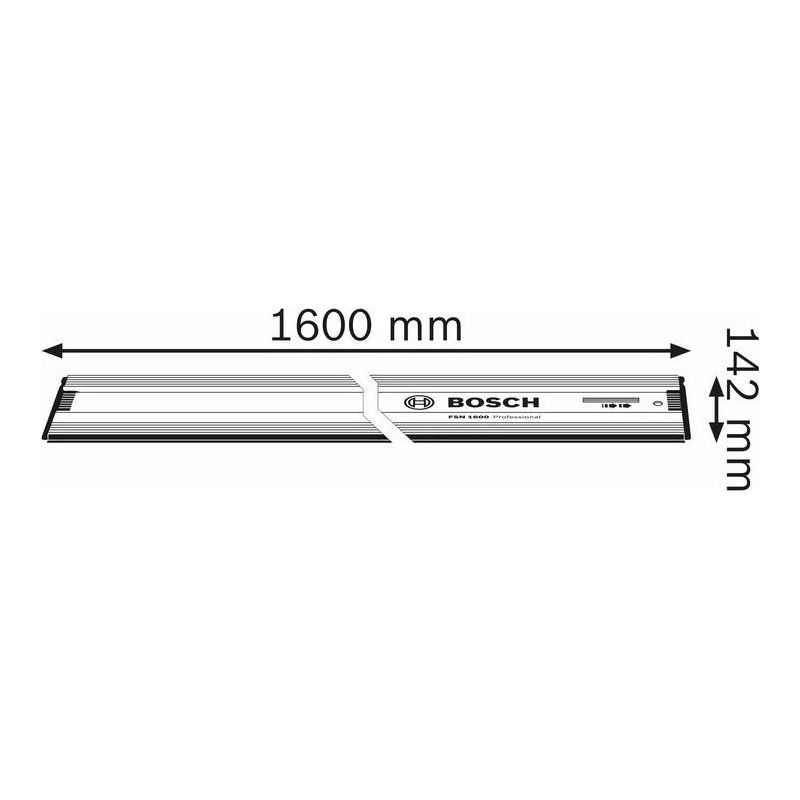 Bosch Professional – Rail de guidage 1,6m pour scie circulaire – Aluminium pour coupes précises – Antidérapant et pare-éclats – Compatible avec - Image 6
