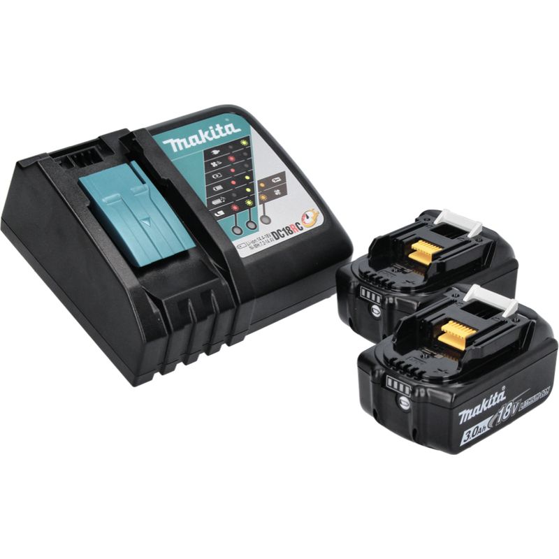 Makita – Meuleuse d'angle sans fil 18V 115mm – 2 batteries 3,0Ah – Moteur puissant – Coffret Makpac inclus - Image 5