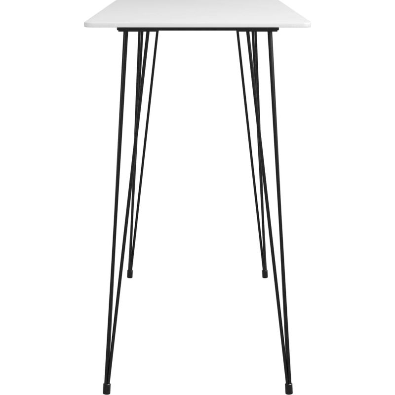 vidaXL Table de bar Blanc 120x60x105 cm - Image 3