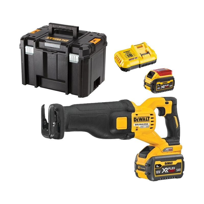 Dewalt – Scie sabre 54V DCS389T2QW – 2 batteries 6.0Ah – Moteur Brushless pour bois dur – Coupe précise et rapide - Image 2