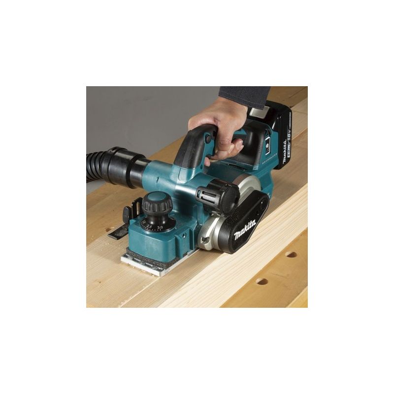 Makita – Rabot électrique 18V DKP181ZU – Moteur Brushless – Largeur de rabotage 82 mm – Profondeur max. 3 mm – Compatible AWS - Image 9