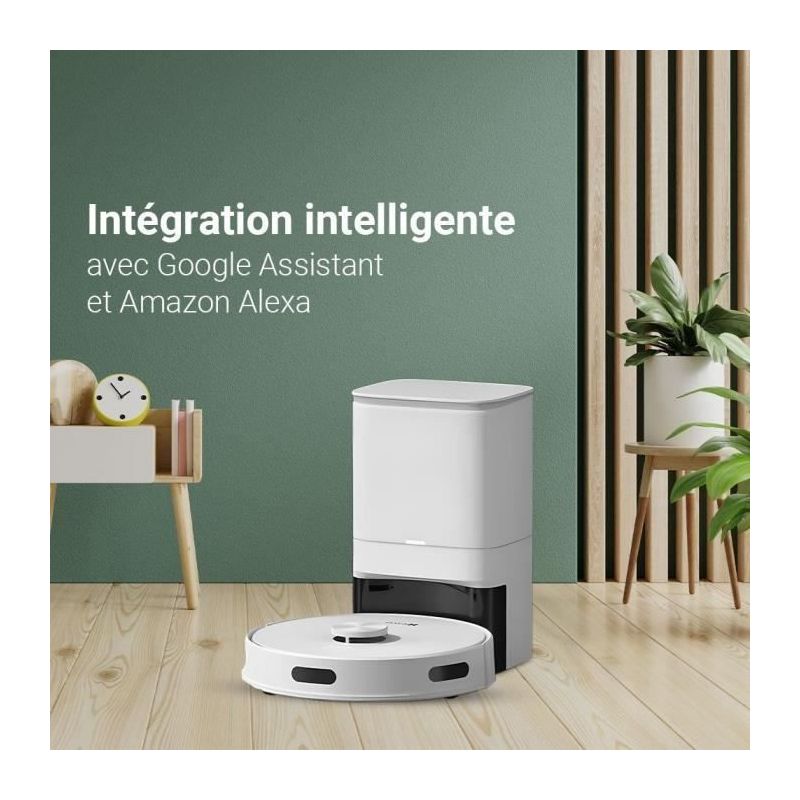 Ezviz – Aspirateur robot avec vidage automatique – Navigation LiDAR – Puissance d'aspiration 4000Pa – Autonomie 240 min – Contrôle via application - Image 3