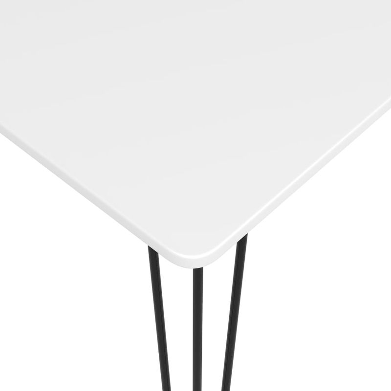 vidaXL Table de bar Blanc 120x60x105 cm - Image 4