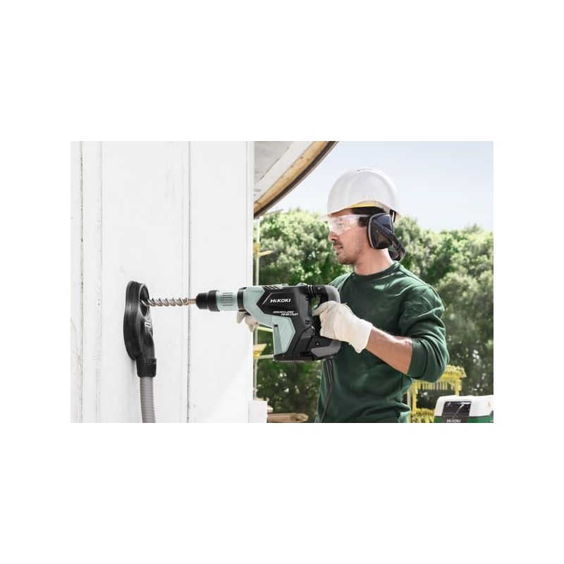 Hitachi – Perforateur burineur 40 mm SDS MAX 1150 W – Force de percussion 11 Joules – Vitesse 250 à 500 tr/min – Triple protection anti-vibration Pan - Image 2
