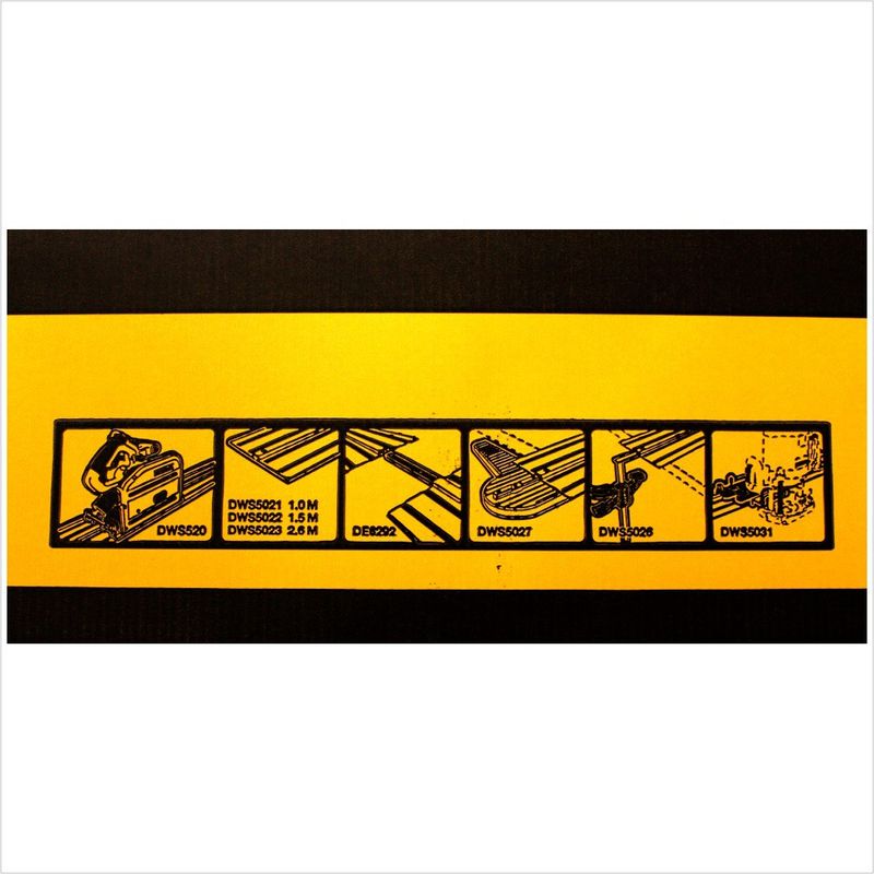 Dewalt – Rail de guidage 1.5 m DWS5022 – Accessoire pour scie sur table – Adaptation pour scie plongeante – Pour bois dur et teck - Image 4
