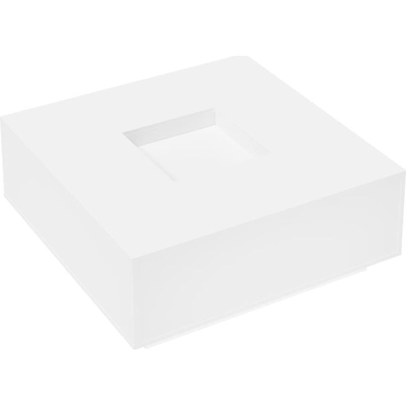 Vidaxl – Table basse blanche 100x100x40 cm en bois d'ingénierie – Surface résistante à l'humidité – Multifonctionnelle pour salon ou chambre - Image 6
