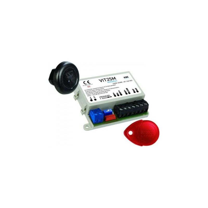 Urmet – Kit contrôle d'accès Vigik – Lecteur de badge avec micro-centrale autonome – VIT25M – Tension 12V – Accès sécurisé pour résidence - Image 4