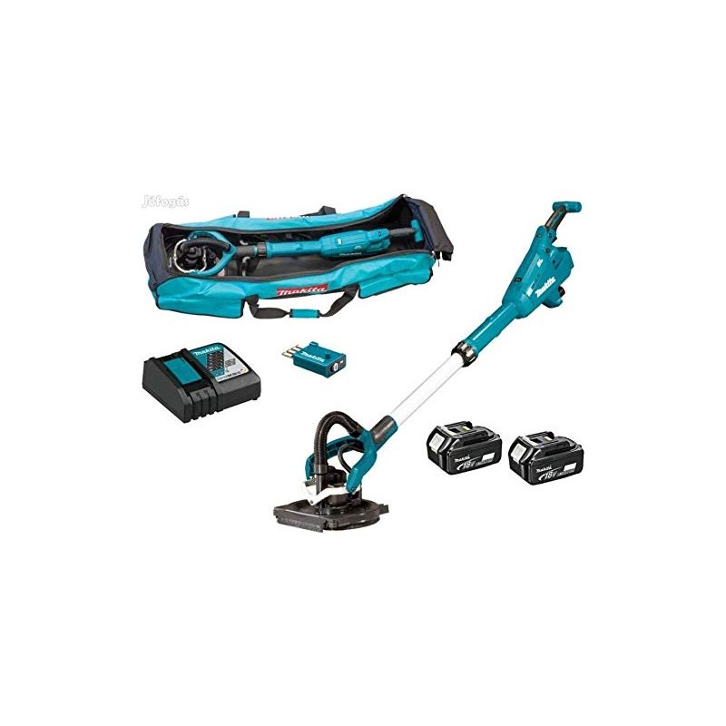Makita – Ponceuse murale 18V avec 2 batteries 5.0Ah – Moteur Brushless – Pour béton armé – DSL800RTEU Adapter - Image 10