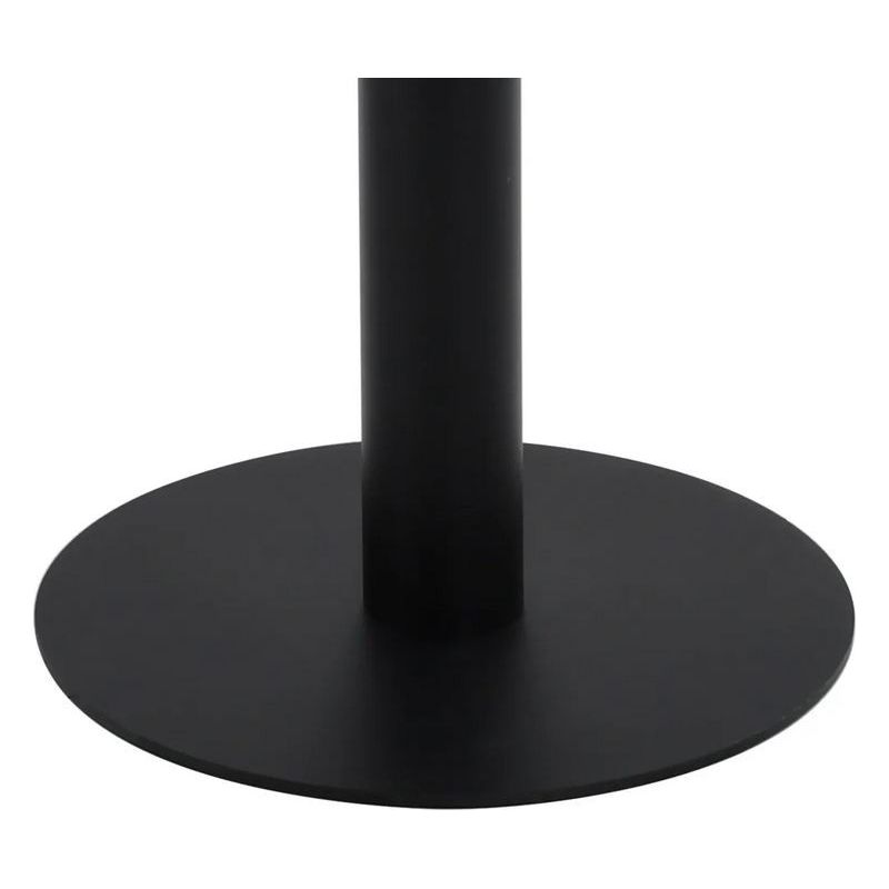 Vidaxl – Table de bistro marron foncé 60x60 cm MDF – Piètement acier – Épaisseur 3,8 cm – Pour 2 personnes – Facile à assembler - Image 4