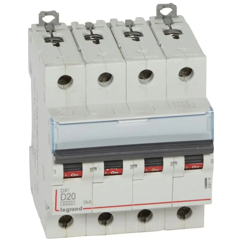 Legrand – Disjoncteur tétrapolaire 20A courbe D – Certifié IEC/EN 60898-1 – Pour installations électriques professionnelles – 4 pôles - Image 7