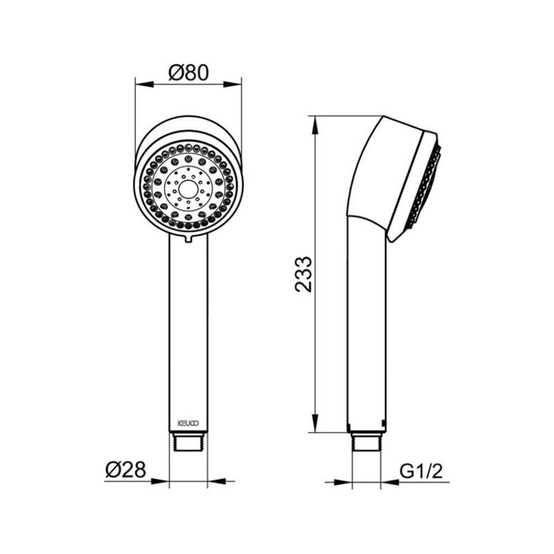 Keuco Plan blue - Pommeau de douche, chrome 53980010300 - Image 6