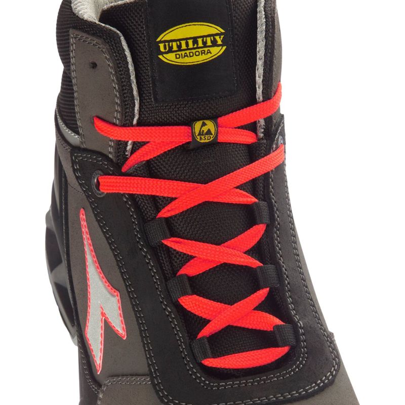 Chaussures de travail Diadora Shark Stable Impact Leather Mid S3 SRC ESD - 43 (EU) Adapter - Image 9