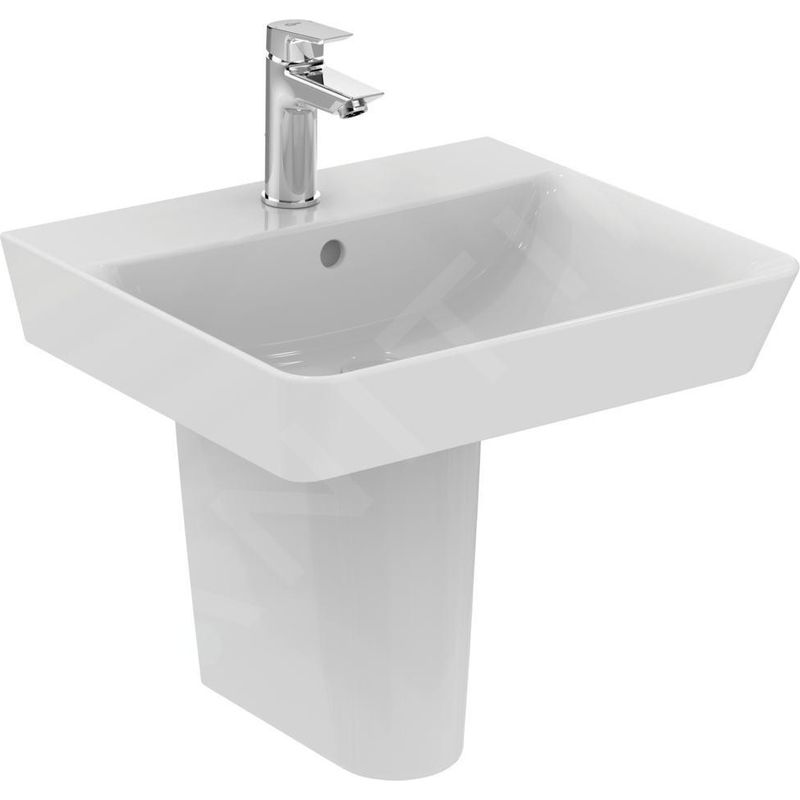 Ideal Standard Connect Air - Lavabo Cube 50x45x16 cm, avec un trou pour mitigeur, blanc E030101 - Image 3