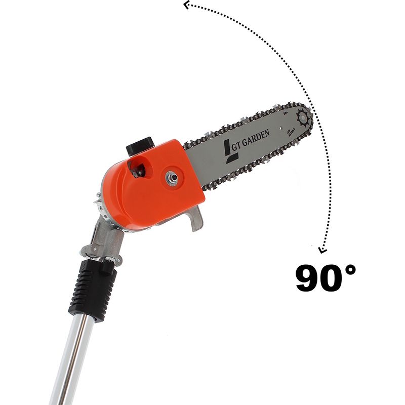 Élagueuse thermique sur perche avec tête orientable, 52 cm3, 3 CV, longueur 4.15 mètres - Image 5