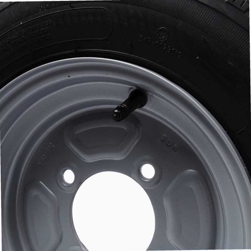 Maxter – Roue de remorque 450x10 – Charge maximale 325 kg – Entraînement 4 trous 115 mm – Vitesse maximale 140 km/h – Pneu nylon - 4TR115 - Image 3
