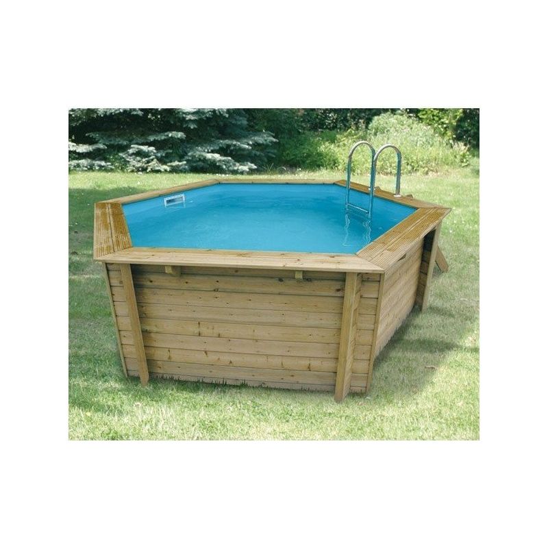 Liner piscine bois Azura 4,10m x 1,20m – Couleur bleu – Épaisseur 50/100 – Compatible piscine Ubbink - Image 3