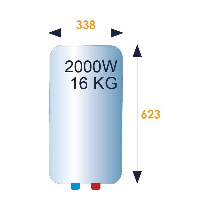 Chauffe-eau électrique Ristretto 30L sur Evier - THERMOR - 231020 - Image 3