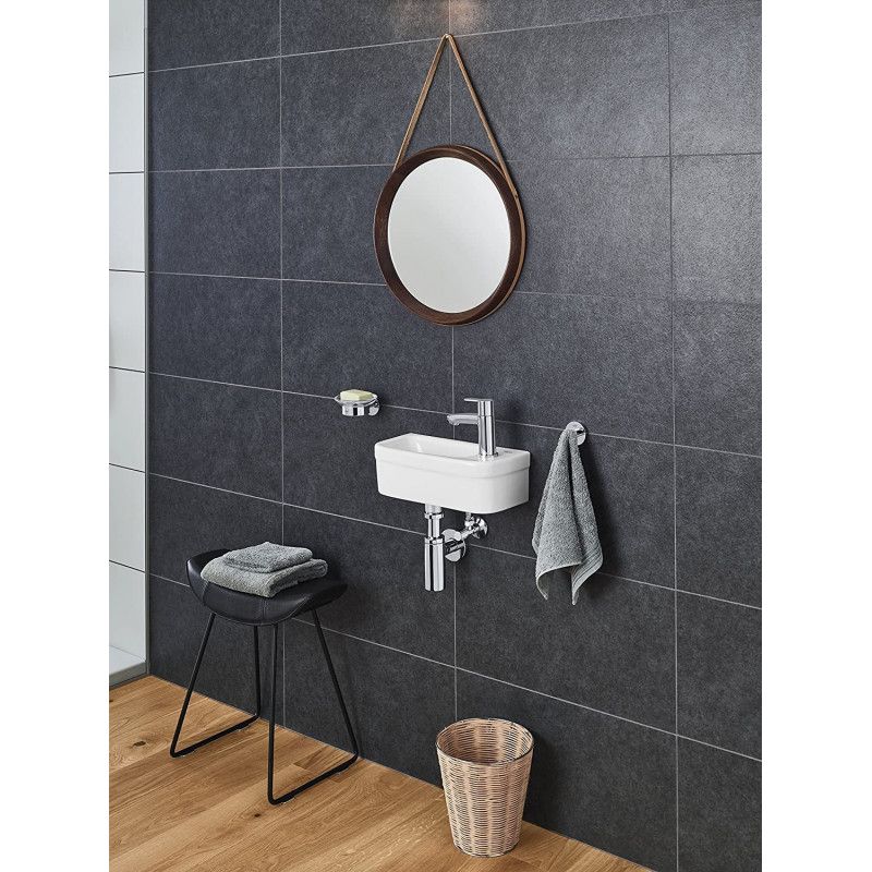 Grohe – Robinet mitigeur de lavabo sur plage – Montage monotrou – Levier métallique – Tête céramique – Finition chromée – Pression minimale 1,0 bar - Image 4