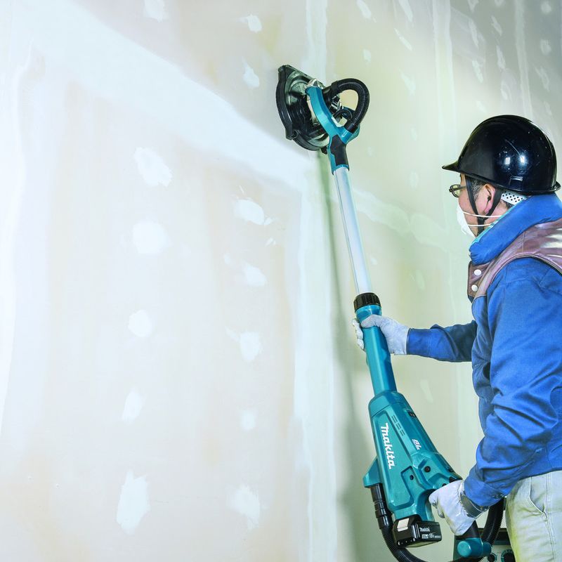 Makita – Ponceuse murale 18V avec 2 batteries 5.0Ah – Moteur Brushless – Pour béton armé – DSL800RTEU Adapter - Image 3