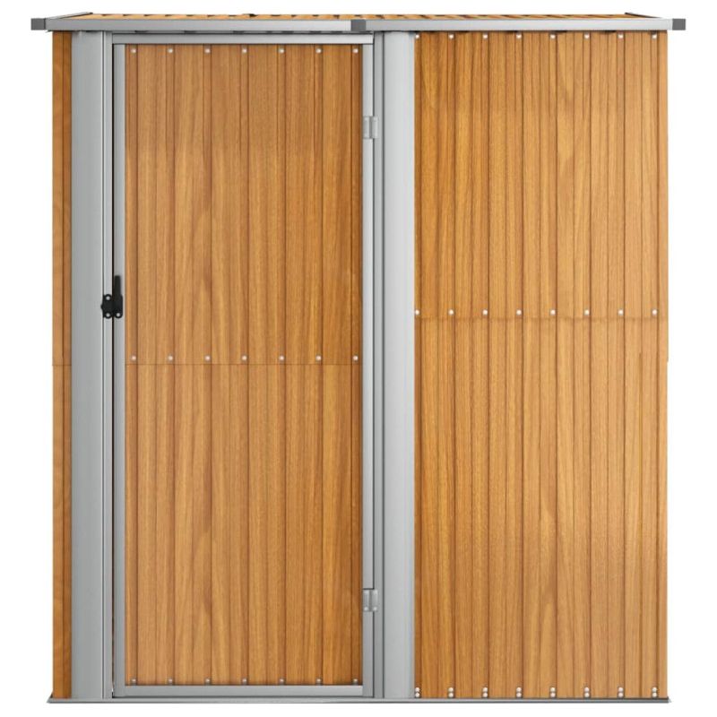 Vidaxl – Abri de jardin métal 180,5 x 97 x 209,5 cm – Acier galvanisé – Toit en pente pour évacuation des eaux – Porte verrouillable - Image 5