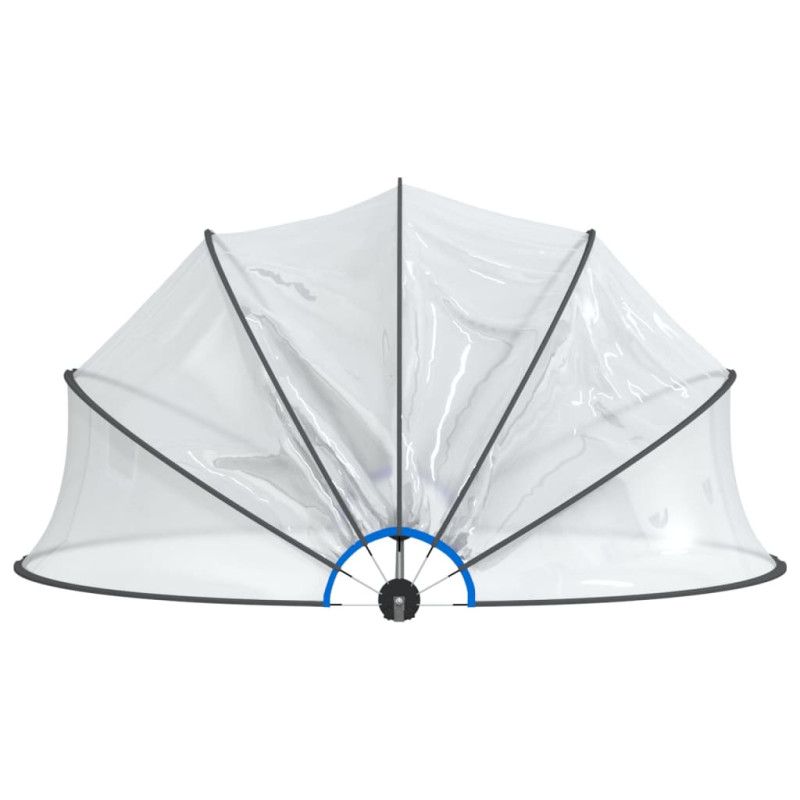 vidaXL Dôme de piscine rond 406x203 cm PVC - Image 2