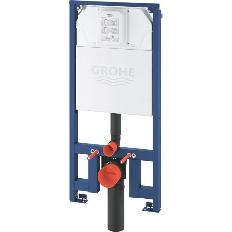 Grohe – Bâti support WC encastré – Module pour toilettes suspendues – Réservoir 80 mm – Hauteur 1,13 m – Structure autoportante en acier - Image 5