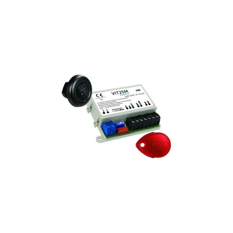 Urmet – Kit contrôle d'accès Vigik – Lecteur de badge avec micro-centrale autonome – VIT25M – Tension 12V – Accès sécurisé pour résidence - Image 3