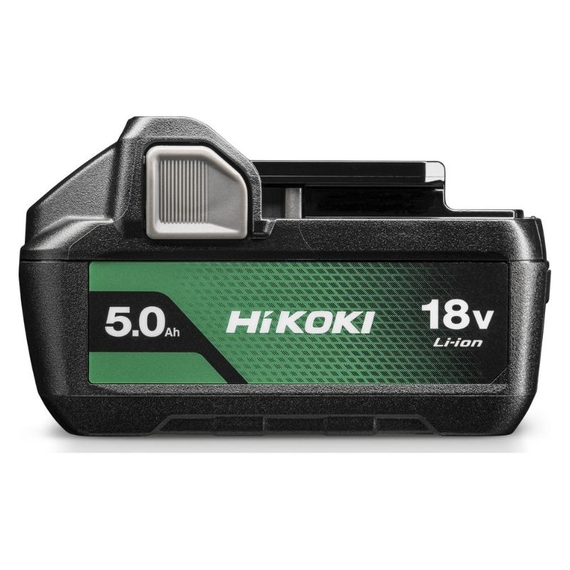 Hikoki – Batterie 5.0 Ah 18V avec indicateur de charge – Électronique intelligente pour protection – Surface caoutchoutée – BSL1850MA