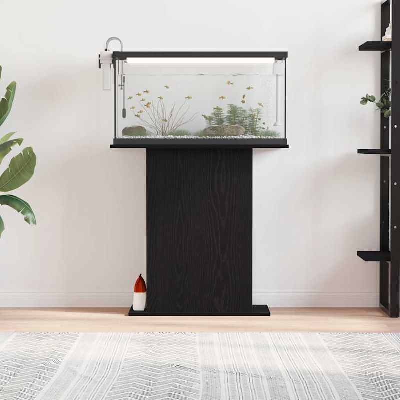 Vidaxl – Support d'aquarium en bois d'ingénierie noir 75x36x72,5 cm – Résistant à l'humidité – Design élégant pour intérieur moderne - Image 3