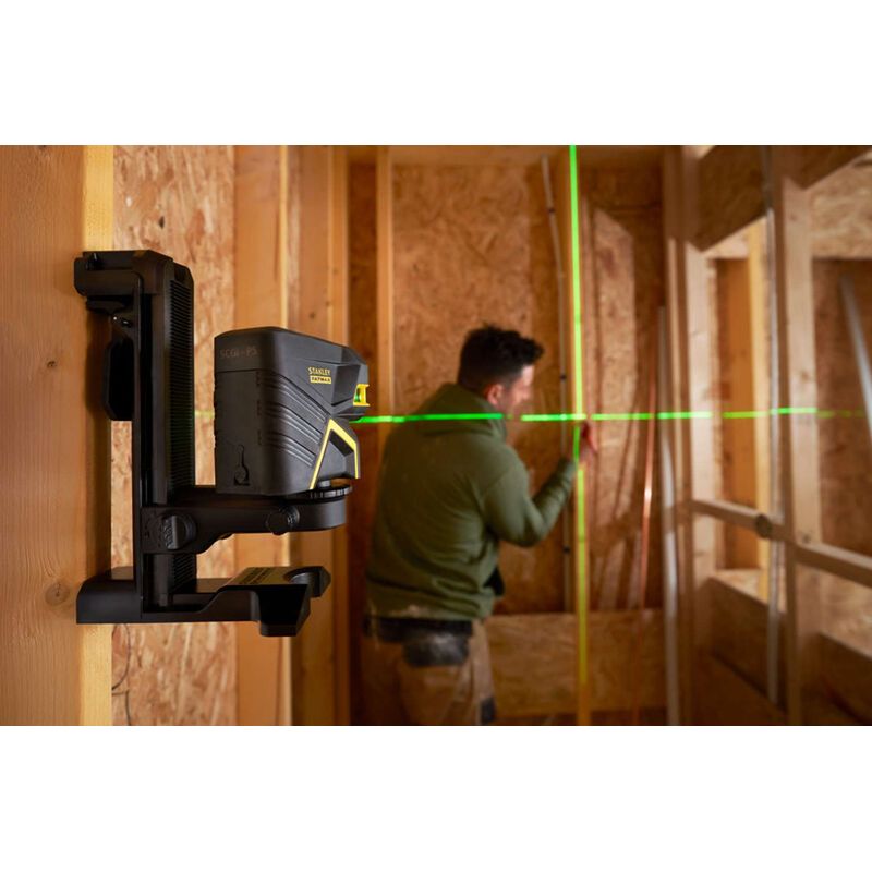 Stanley – Laser ligne et 5 points FMHT775981 – Diode verte – Autonivelant jusqu'à 30 m – Classe laser 2 – Batterie Li-Ion intégrée – IP54 - Image 5