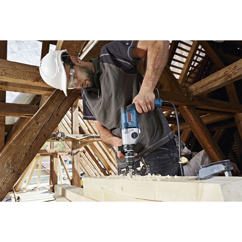 Bosch – Perceuse 750W à 2 vitesses – Mandrin à serrage rapide 13mm – Couple 39,5Nm pour perçage acier 13mm – Pour bois dur et béton armé - Image 5