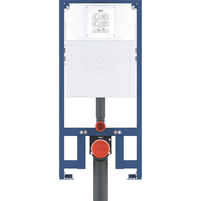Grohe – Bâti support WC encastré – Module pour toilettes suspendues – Réservoir 80 mm – Hauteur 1,13 m – Structure autoportante en acier - Image 4