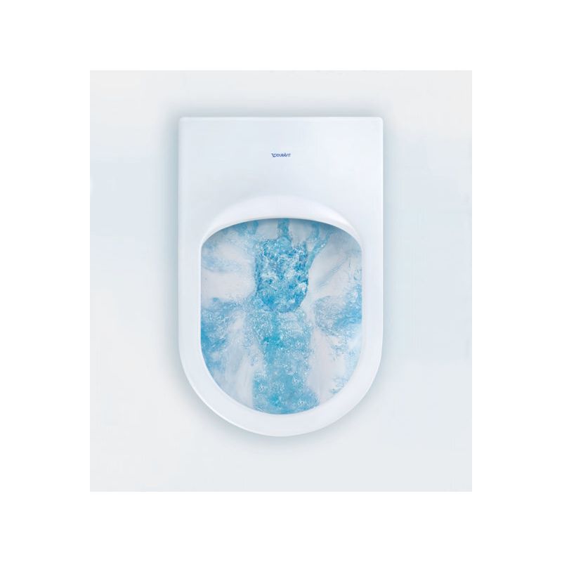 Duravit – Ensemble WC mural sans bride 370x570 mm – Volume de chasse 0/4,5L – Écartement 180 mm – Siège inclus – Montage mural spécifique - Image 5