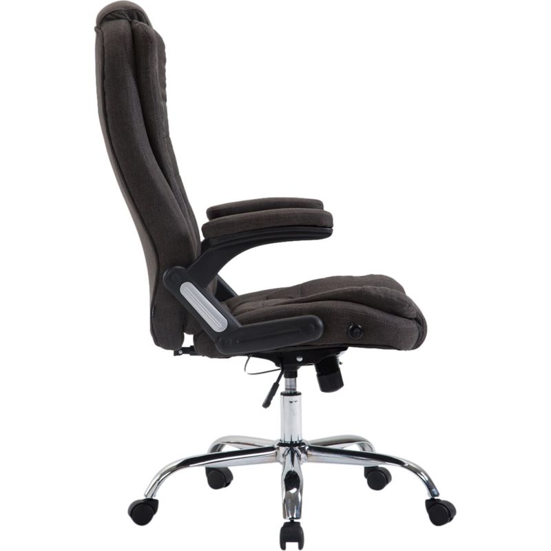 Chadin de bureau avec design unique rembourré en différentes couleurs tissu colore : gris foncé - Image 4