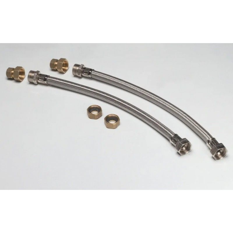 Atlantic – Kit de raccordement pour chauffe-eau électrique – Raccord gripp Ø 14 joints fournis – Mamelon mâle/femelle Ø 14/16 – Raccord flexible Ø 16 - Image 2