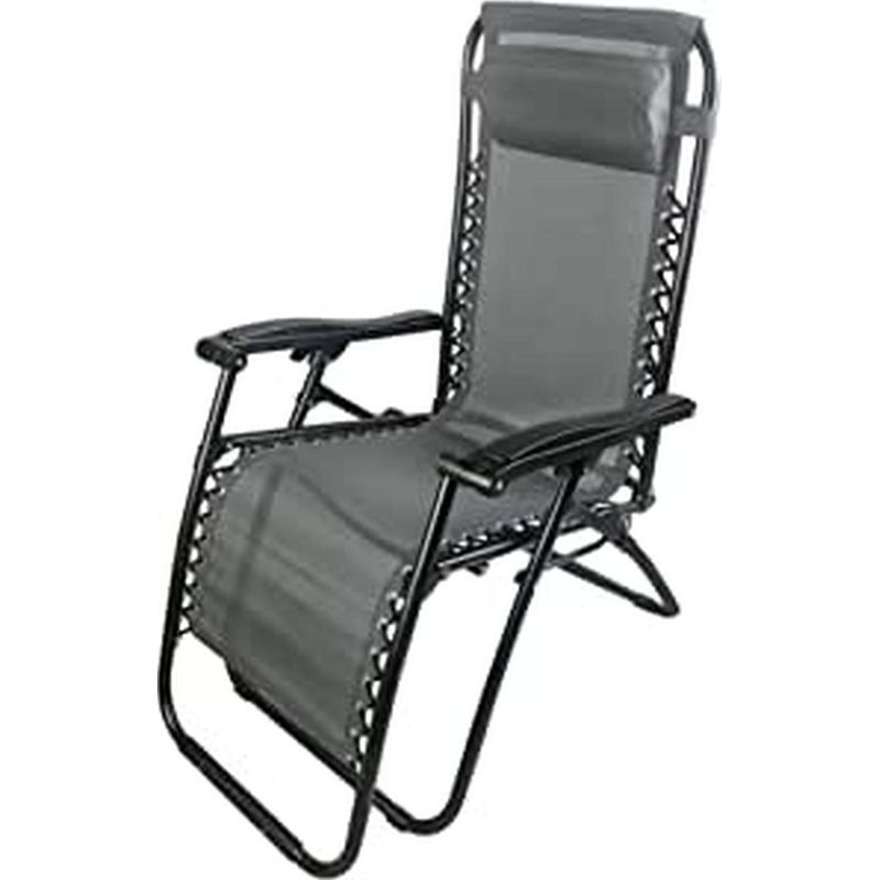 Chaise longue Siesta pliante multipositions Gris Adapter - Image 3