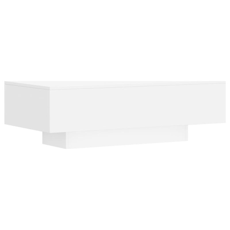Vidaxl – Table basse fixe blanche 100x49,5x31 cm – Bois d'ingénierie résistant à l'humidité – Design moderne et épuré - Image 4