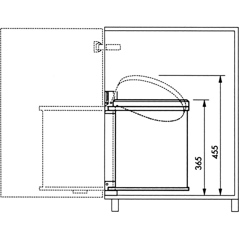 Hailo – Poubelle automatique encastrable 15L – Système d'ouverture innovant – Acier inoxydable – Pour espaces restreints – Montage flexible - Image 5