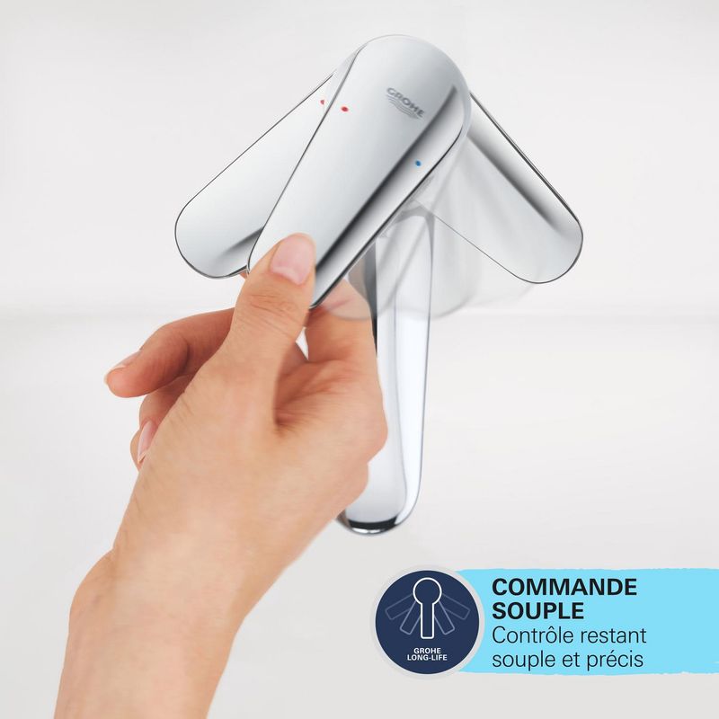 Grohe Start Edge - Mitigeur de lavabo avec douchette de bidet, chrome 23773001 - Image 3