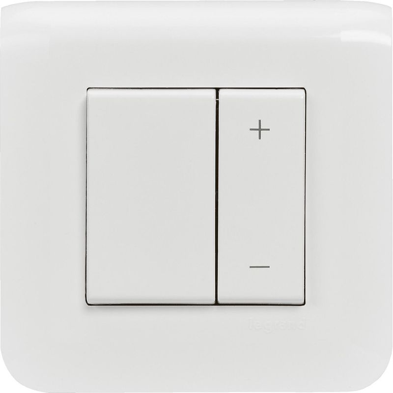 Legrand – Variateur de lumière complet 600W – Mode de pose électricité – Fixation griffes – Pour interrupteur Mosaic blanc