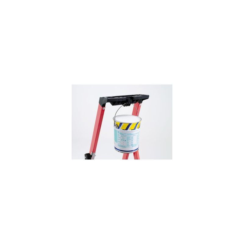 Tubesca Comabi – Escabeau isolant compact 5 marches – Hauteur de travail 3,15 m – Marches striées 80 mm antidérapantes – Charge max 150 kg/m2 - Image 4