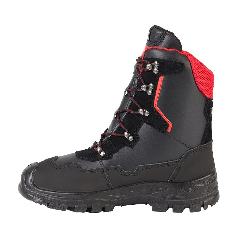 Brodequins de protection anti-coupures YUKON OREGON, Classe 1 (20 m/s), noir/rouge, pointure 48 - Image 3