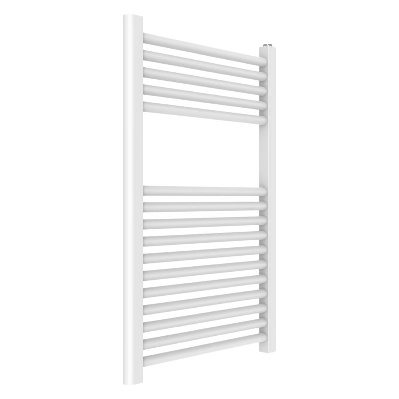 Kiamami Valentina – Sèche-serviettes électrique en acier blanc 50x77 – 11+5 tubes – Efficacité thermique 345W à 50° – Installation facile avec kit
