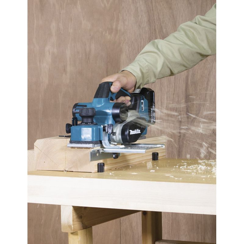 Makita – Rabot électrique 18V DKP181ZU – Moteur Brushless – Largeur de rabotage 82 mm – Profondeur max. 3 mm – Compatible AWS - Image 7
