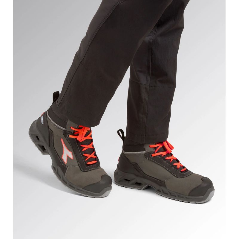 Chaussures de travail Diadora Shark Stable Impact Leather Mid S3 SRC ESD - 43 (EU) Adapter - Image 5