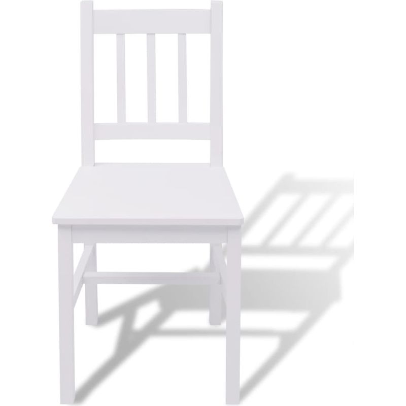 Ensemble de salle à manger 5 pièces Pinède Blanc vidaXL - Image 4