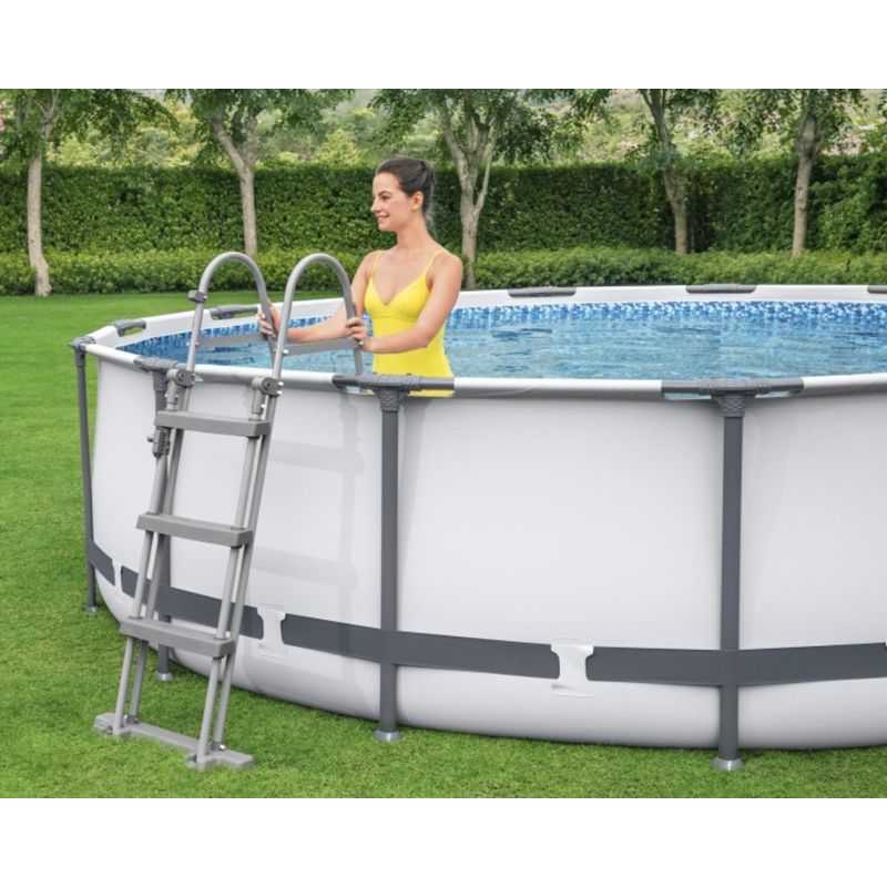 Bestway – Piscine hors-sol ronde 457 cm – Structure en acier résistant à la corrosion – Hauteur 107 cm – Capacité 14 970 L – Pompe de filtration - Image 5