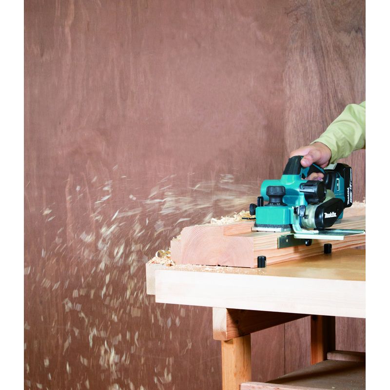 Makita – Rabot électrique 18V DKP181ZU – Moteur Brushless – Largeur de rabotage 82 mm – Profondeur max. 3 mm – Compatible AWS - Image 8