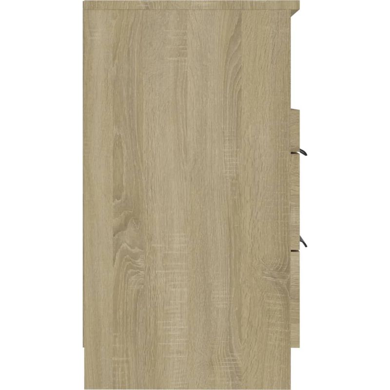 vidaXL Tables de chevet 2 pcs Chêne Sonoma Bois d'ingénierie Pot - Image 4